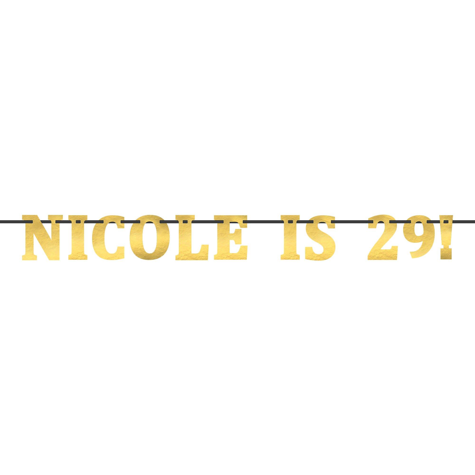 Metallic Gold Number (2) Cardstock Cutout, 6.25in x 4.5in - Create Your Own Banner